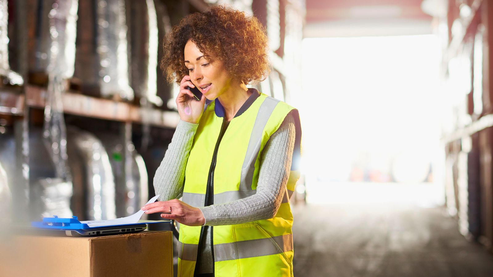 Logistics staff needed, forklift driver in warehouse.